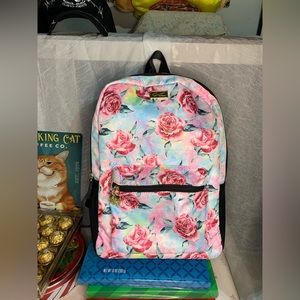 Luv by Betsey Johnson Pink Rose Backpack